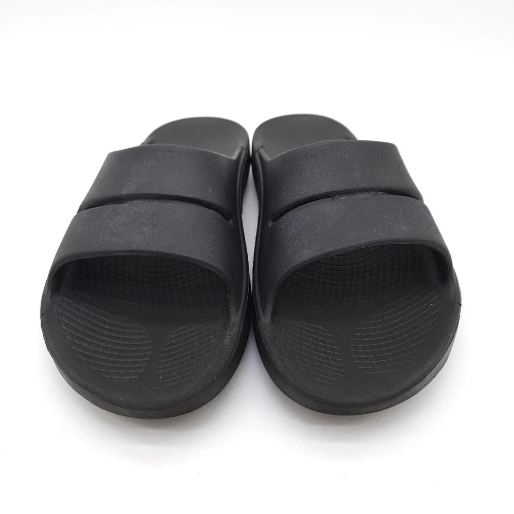 OOFOS OOahh‎ Slide (Mens 9 Womens 11) Recovery Sandals Slip On Black Comfort
